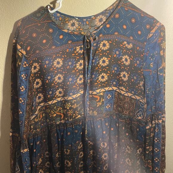 Women’s Altar’d State Peasant Dress Top Size Medium - Picture 2 of 3